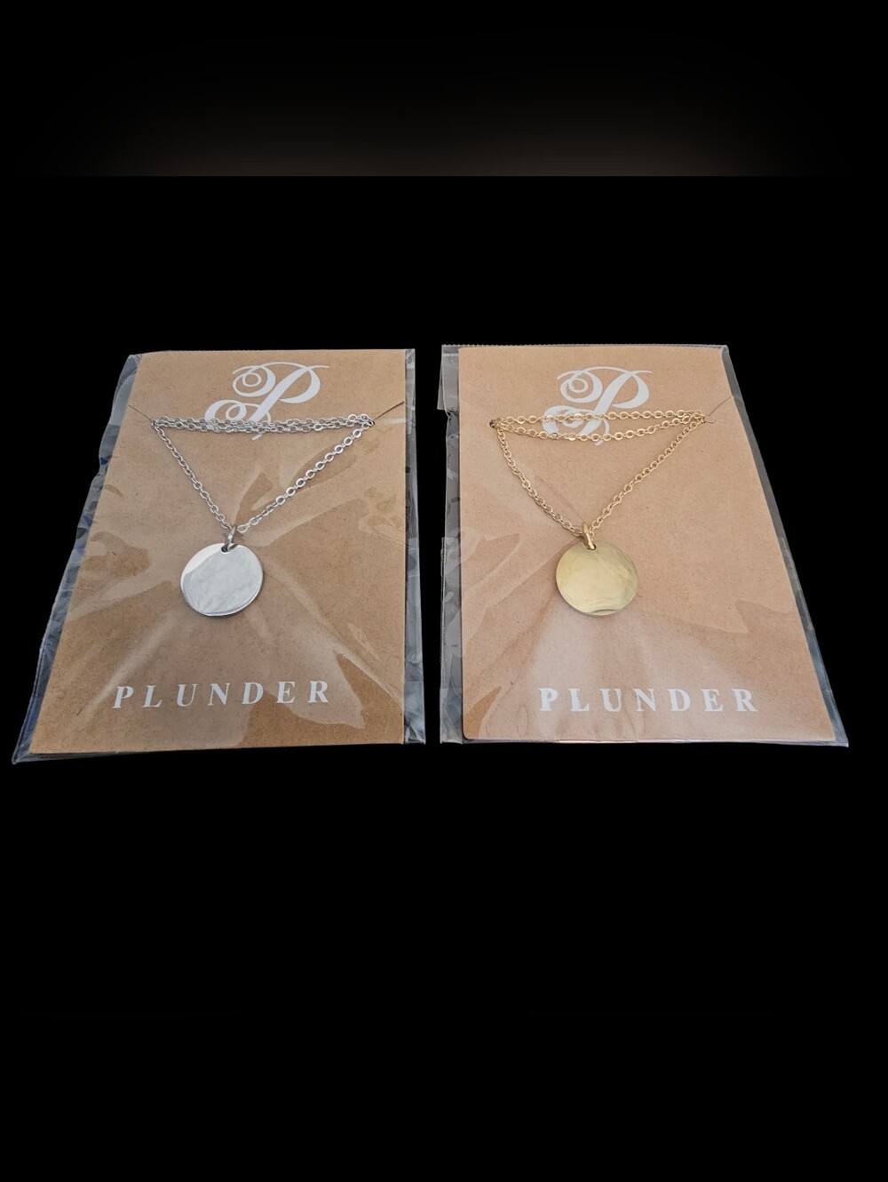 Plunder (Pick 1) Lenora Disc Necklace- Silver Or Gold